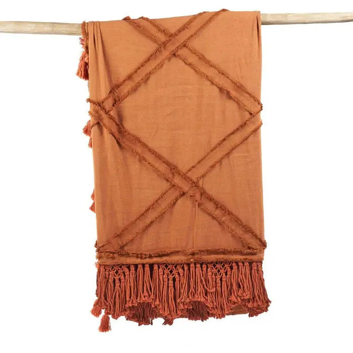 Jeté de Lit Berber | Terracotta 240 x 300 Bazar Bizar