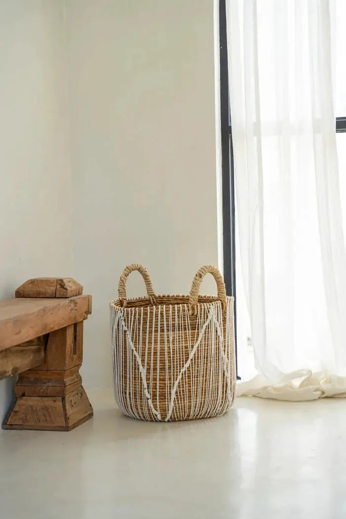 Panier en Macramé | Couture Droite Bazar Bizar