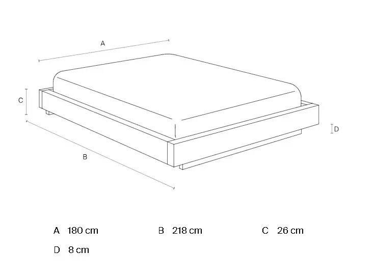 Cadre de lit | Solid Dareels