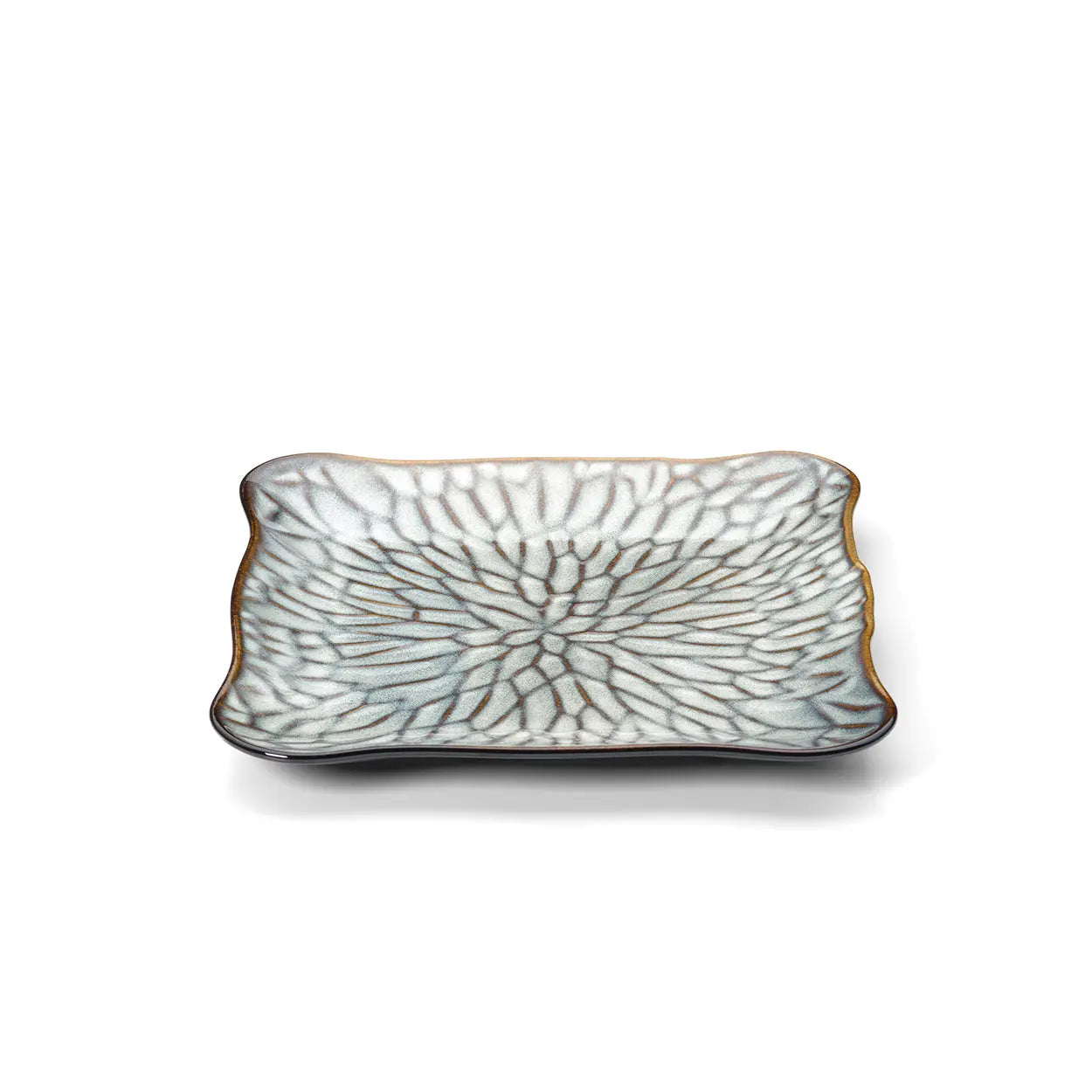 Assiette artisanale | Lotus Ice L - Jideco Home