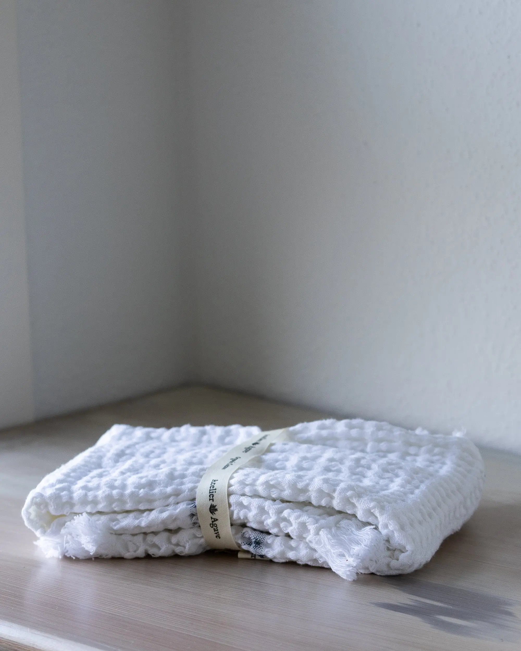 Serviette en coton gaufré Atelier Agave