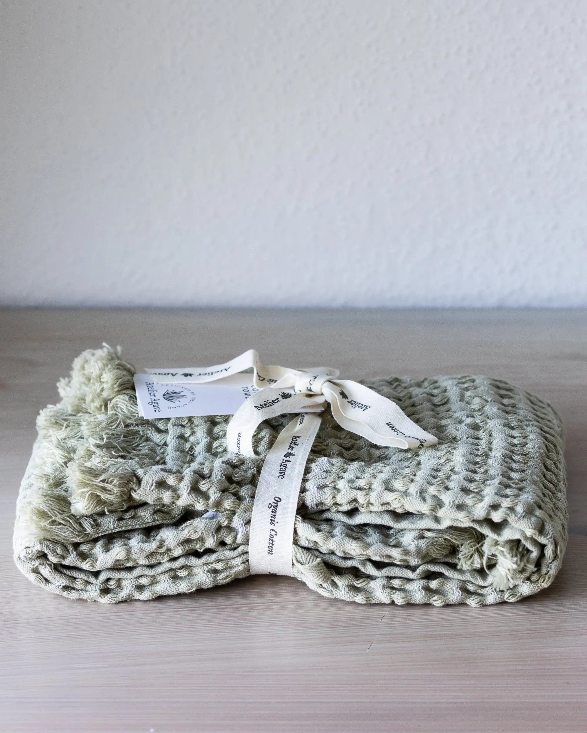 Serviette en coton gaufré Atelier Agave