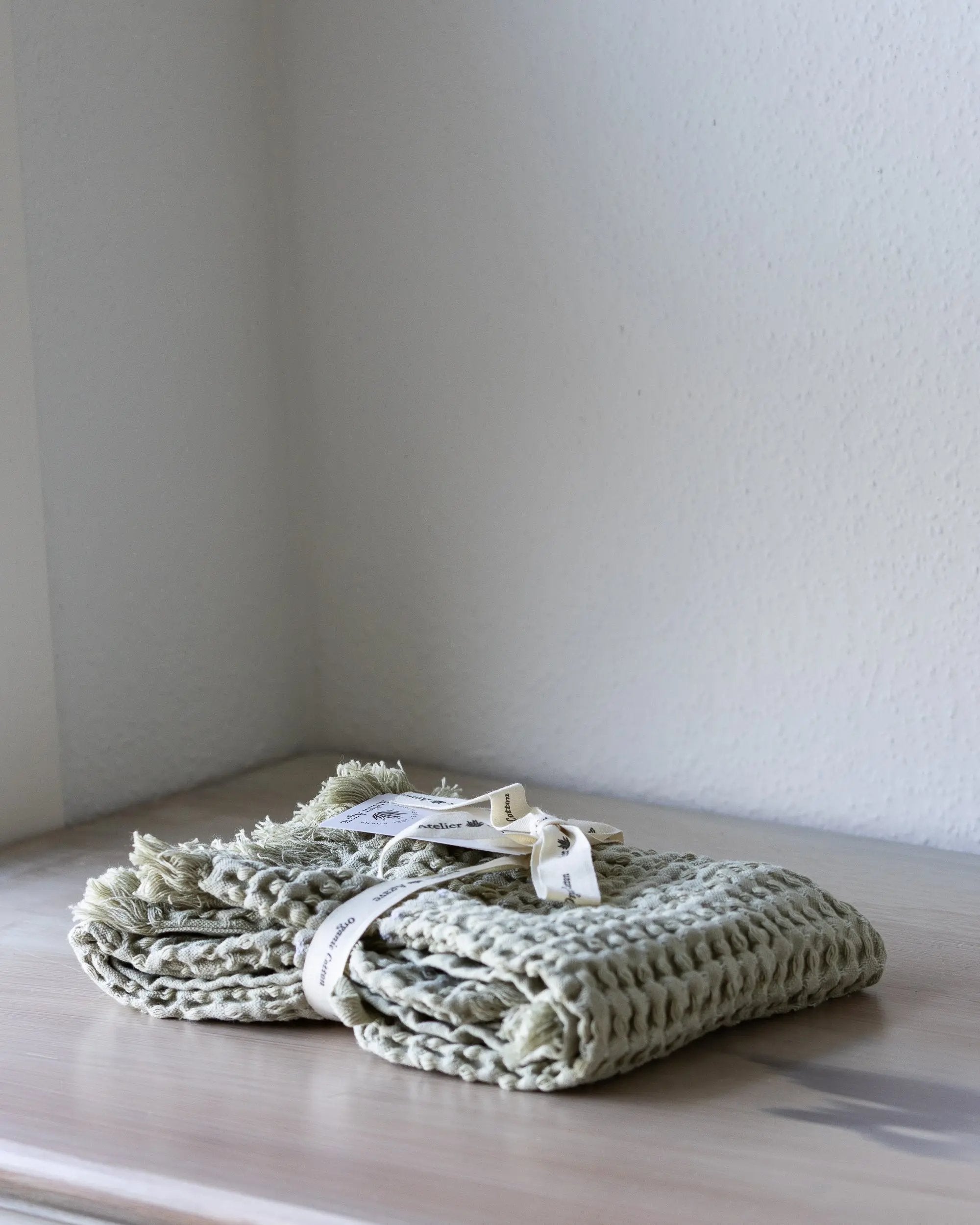 Serviette en coton gaufré Atelier Agave