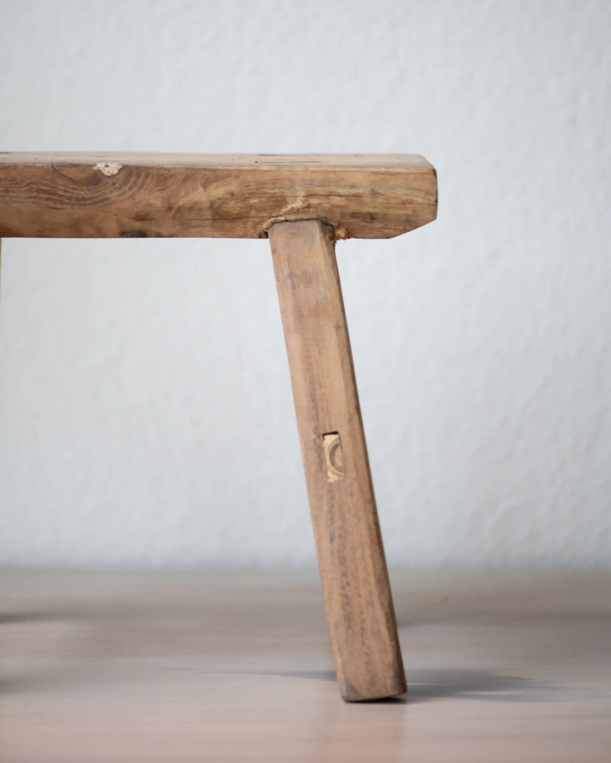 Tabouret en bois vintage - n°01 Botanical Boys
