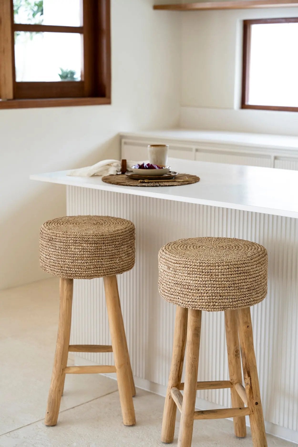 Tabouret De Bar | Raffia Bazar Bizar