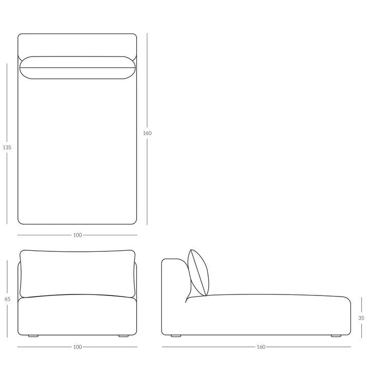 Canapé Module | Barbat Grey Tine K Home