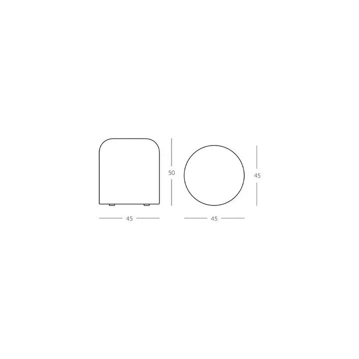 Pouf | Moss Mocca Tine K Home