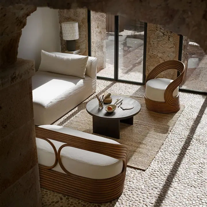 Table basse Kayu ronde | Teck Tine K Home