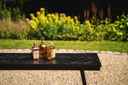 The Chevron High Table - Black - 140cm