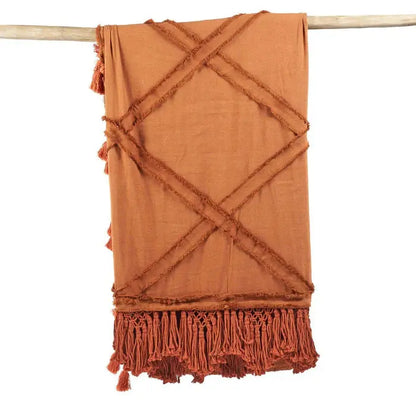Jeté de Lit Berber  | Terracotta 240 x 300 Bazar Bizar
