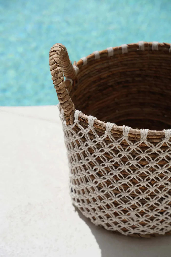 Panier en Macramé | Couture Croisée