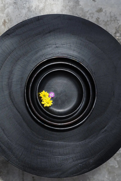 Assiette | Brûlée noir Bazar Bizar