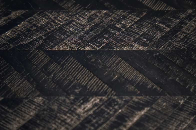 The Chevron High Table - Black - 140cm