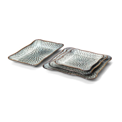 Assiette artisanale | Lotus Ice M - Jideco Home