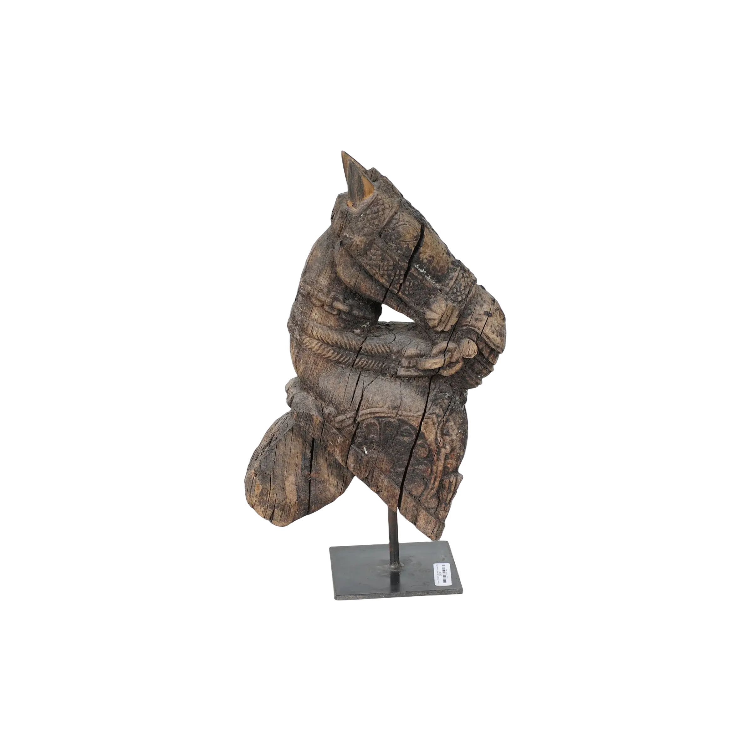 Sculpture en bois | Ashva - Protomé cheval en bois n°35