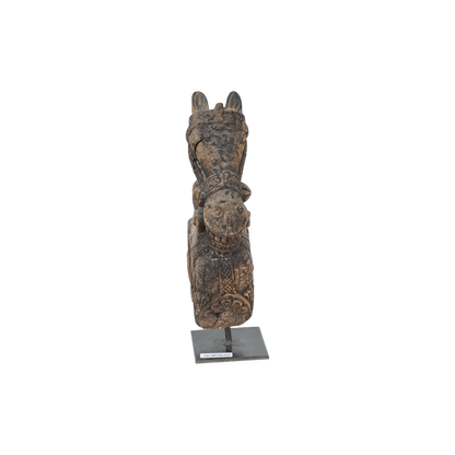 Sculpture en bois | Ashva - Protomé cheval en bois n°35