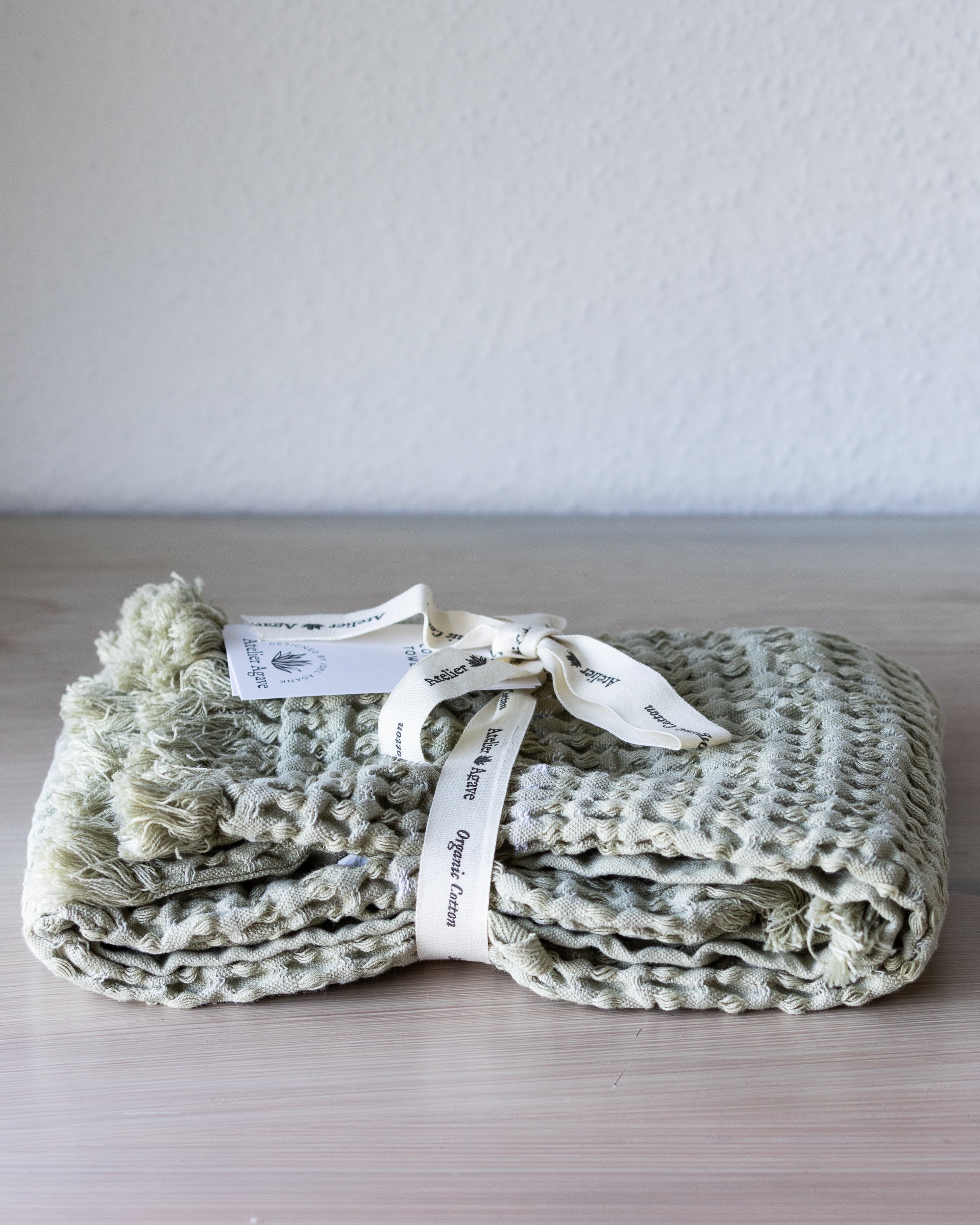 Waffle cotton towel