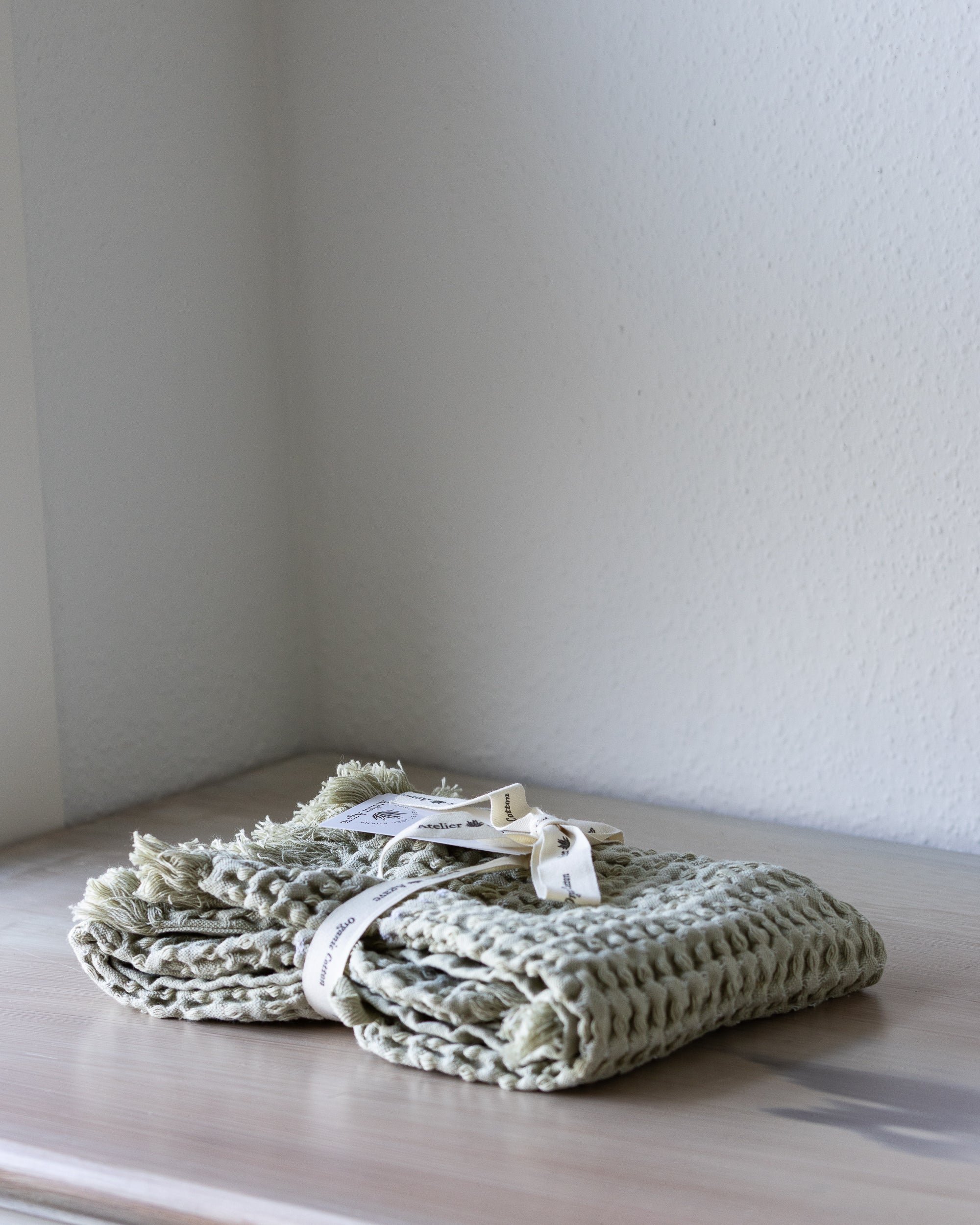 Waffle cotton towel
