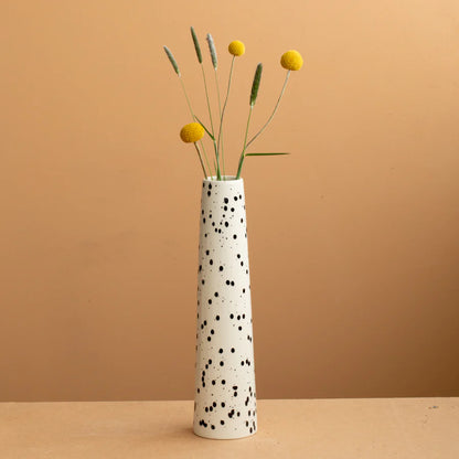 Chimney Vase | Black Dots