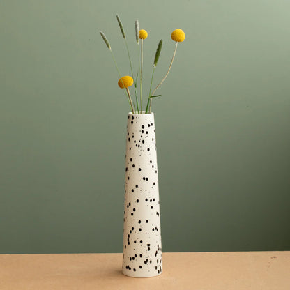 Chimney Vase | Black Dots