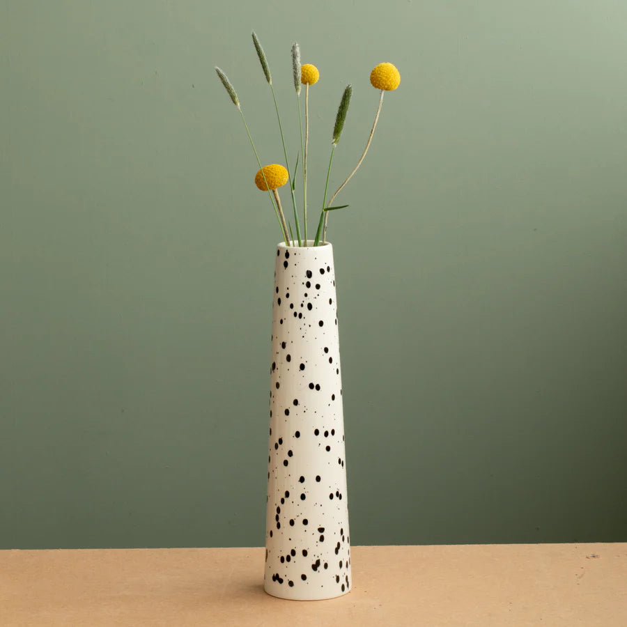 Chimney Vase | Black Dots