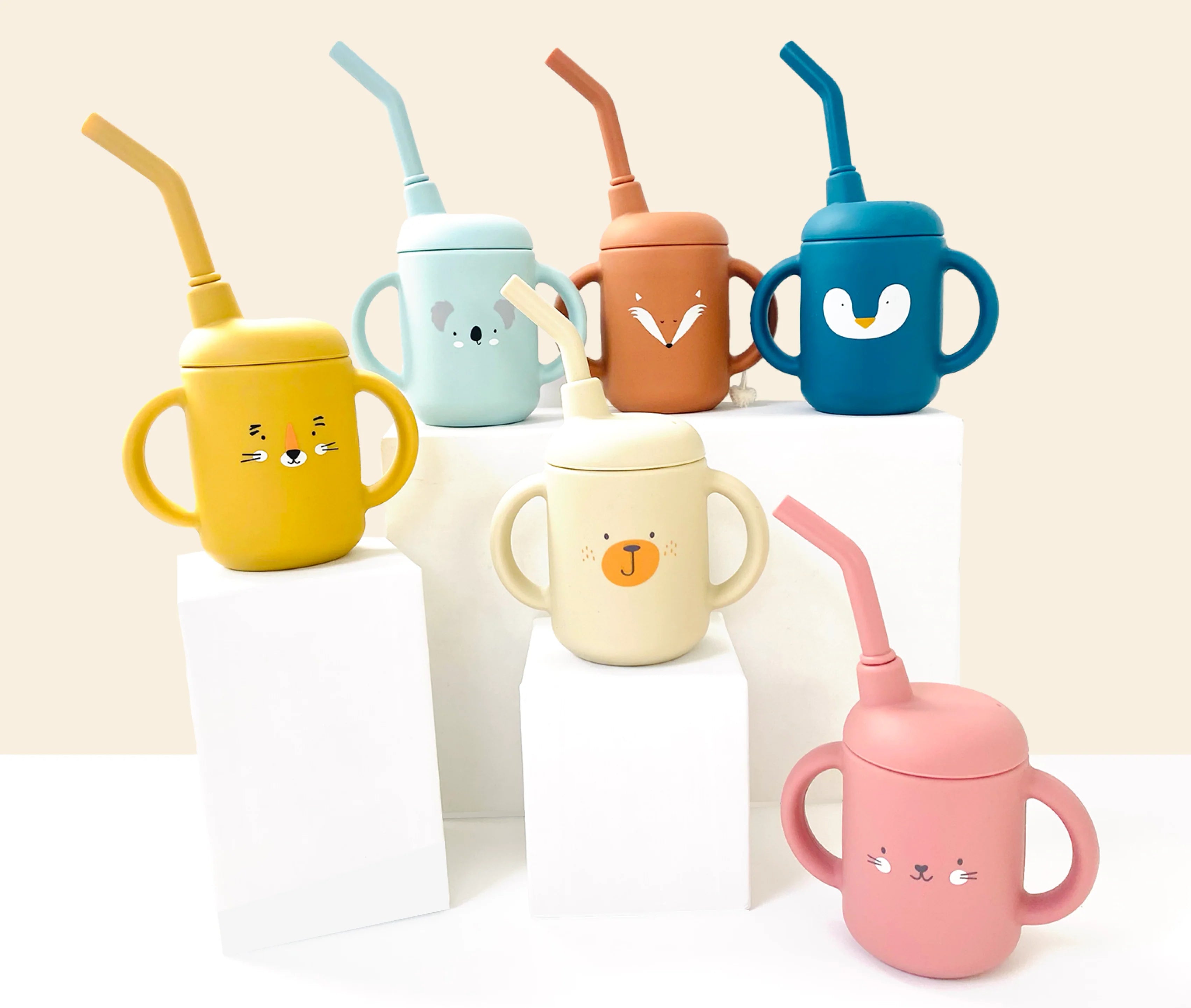 Straw cup for babies and children