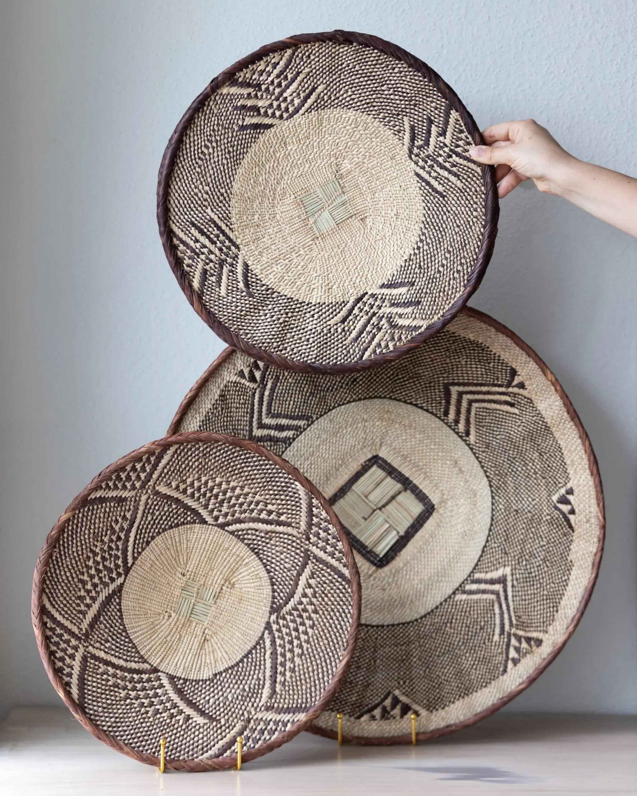 Wall Basket | Tonga - Set of 3 #01 - Jideco Home